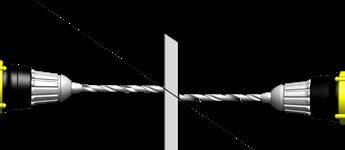 Draw a line where the string crosses the stabilizer on the side of the stabilizer (See Figure AS). Using a square, transfer the horizontal line on both faces of the stabilizer.