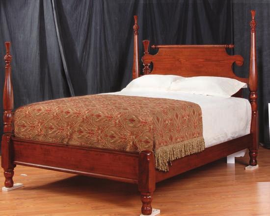 Wayside Inn Bedroom Collection NS-90500-Q-292 WaySIDe inn THIStle Queen H69¼ W65¾ L88 HEADBOARD PANEL 54 FOOTBOARD POSTS 55 Stylized thistle finials.