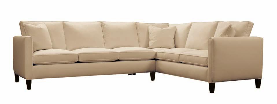 Upholstery & Leather Collection NEW! 6024 Collins Sectional Series Also available in leather Throw pillows are not standard on leather upholstery.
