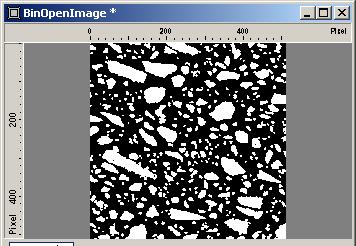AutoMeasure Plus (Advanced Automatic Measurement) In the resulting image, the detected objects have been smoothed, and small particles removed.