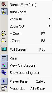 Overview and Operating Shortcut menu for an image 3.
