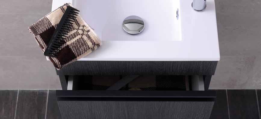skyline nut nut Nut is a minimalist shallow bathroom unit, featuring a drawer with an integrated handle. Its washbasin is distinctive in design, with the tap on one side unlike other models.