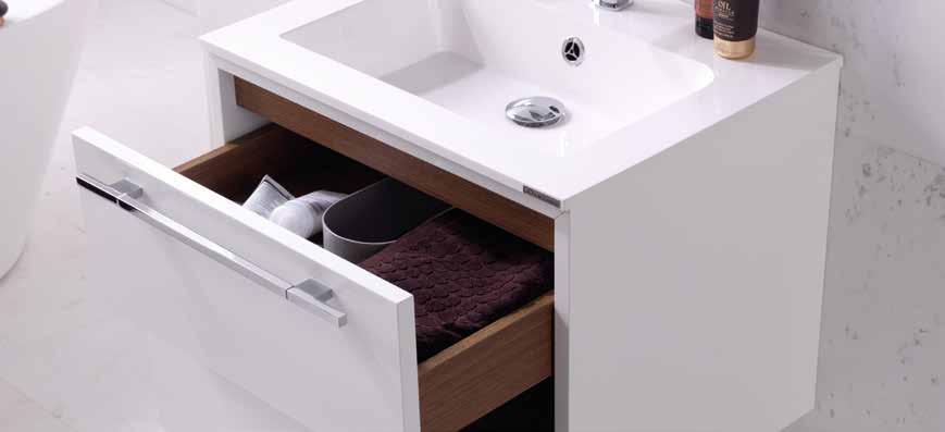 skyline path path A modular bathroom unit in a 60 or 80cm format, available in a Blanco Brillo or Negro Brillo lacquer finish. Both its two drawer fronts feature a handle.