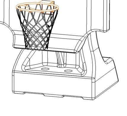 BRINGING THE GAME TO THE POOL FOR FINAL ASSEMBLY: 13) AFTER THE BACKBOARD IS SECURELY TIGHTENED, LIFT UNIT BACK UP TO PLAYABLE POSITION (SEE FIGURE 14).