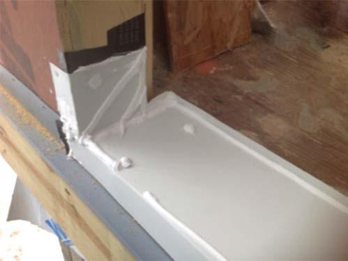 SILL PANS AND WRB Sill Pans can be rigid or flexible and are a highly recommended option to be used, sill pans are supplied by the contractor / builder.