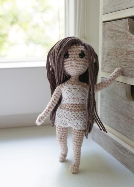 Amigurumi Doll Pattern size of the doll: ~ 14 cm yarn thickness according to pattern: 2,5-3,5 mm (e.g. Cotone fine) Skill level: intermediate What do you need: - skin-coloured 100%