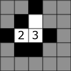 (a) A number adjacent to a 2 will always have to be larger than 3, as black cells will be adjacent if it is a 2 or 3.