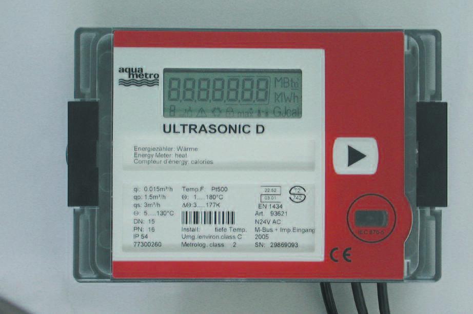 ULTRASONIC D Compact ultrasonic heat meter Applications ULTRASONIC D is a compact ultrasonic heat meter used for measuring energy in heating and cooling plants in facility management systems as well