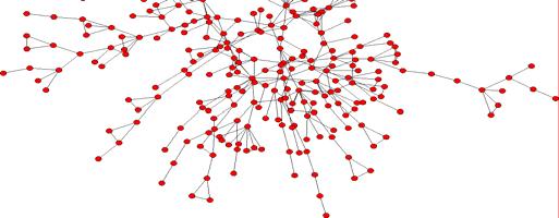 Collaboration network in Economics as obtained from the journal