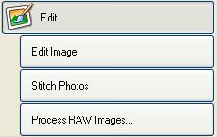This chapter explains image editing, processing RAW images and various ways to export images. Click on the item to display its page. Editing Function... - Editing Images... - Merging Images.