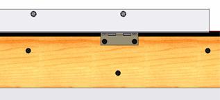 With the st and nd FRP Panels, and the H-Channel (Item ) pushed tightly together, use Self-Tapping Screws (Item ) every 6" to fasten the Second FRP Panel to the Bottom C-Channel with Hinges (Item 5).