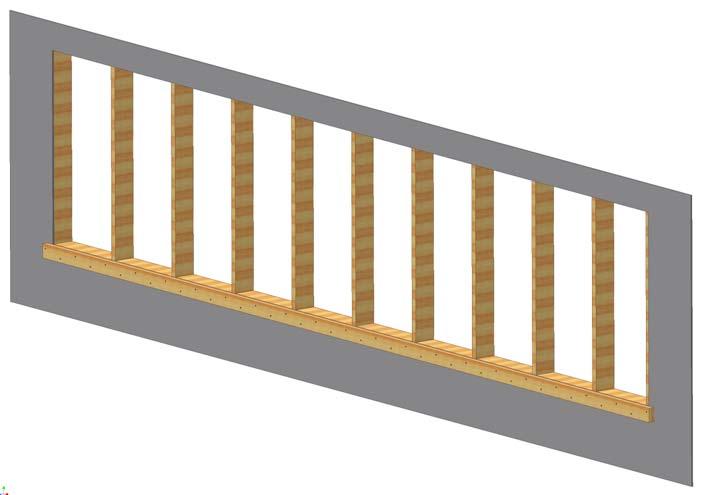 The Door Hinge Board Must Protrude " Past Both Ends Of The Rough Opening to allow for proper sealing of the Tunnel Door.