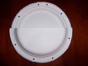 ..) Paints, markers, or crayons What to do: Step One: Cut one of the paper plates in half.