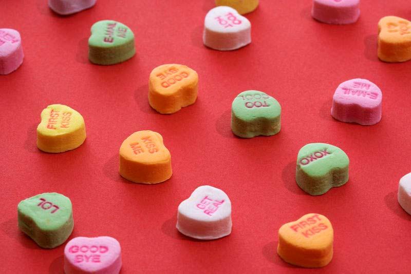 Sweethearts Conversation Hearts, originally called Motto Hearts, were created in 1866 by Daniel Chase, brother of NECCO founder, Oliver Chase.