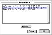 Figure 2-17 Delete Data Set Note For an operator who prefers to select a low-dose (MDS) mode using the microscope keyboard (or the optional MDS controller), instead of using the computer keyboard,