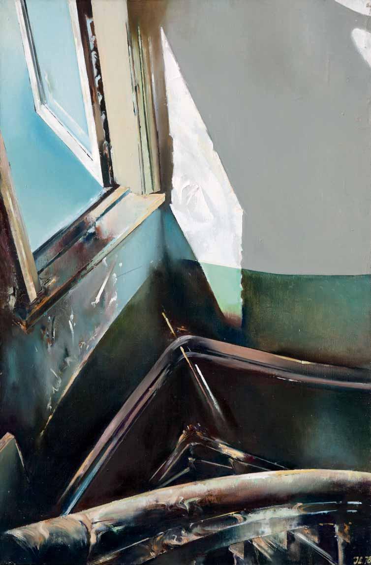 Trepist üles, trepist alla 1978 õli, lõuend 146 x 97 (Ivanovo Kunstimuuseum, Venemaa)