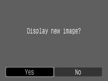 139 5 Display the saved image. 1. Press the MENU button. 2. Use the or button to select [Yes]. 3. Press the button. Selecting [No] returns to the Play menu. Red-eye correction cannot be performed on.