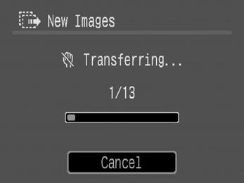 32 Downloading Images to a Computer Getting Started Guide You can also use the following options in the Direct Transfer menu to set the method for downloading images. All Images New Images DPOF Trans.