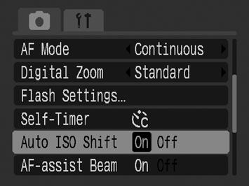 75 Reducing Camera Shake When Shooting (Auto ISO Shift) Available Shooting Modes p.