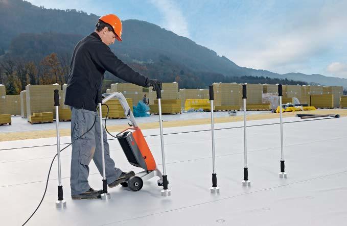 Flat roof fastening systems for timber deck The new SFS intec system is a revolutionary, non-penetrating field fastening system for flat roofs.