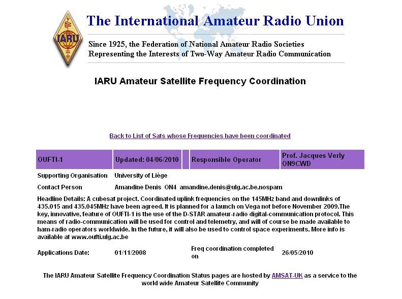2.3 Platform COMM: IARU All links must be located within the