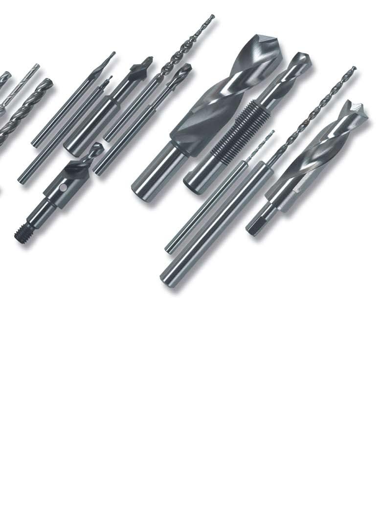 special program, near limitless Minute: Our small and micro precision drills in various designs depicted here are magnified to approximately twice their original size.