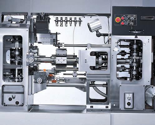 Additionally, the built-in thread-cutting drive and four optional CNC compound slides for cross or longitudinal turning provide more machining options.