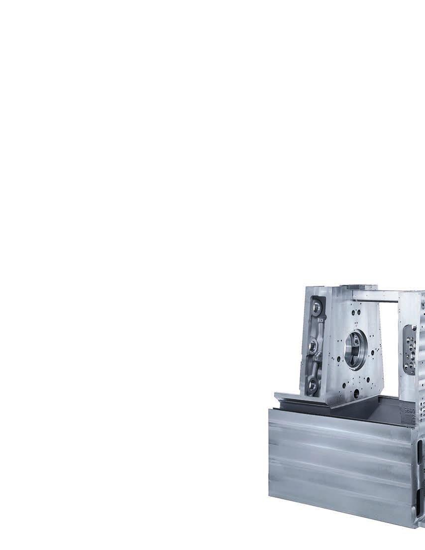 Highly dynamic AC motors delivering infinitely variable speeds and feeds reduce com ponent production times as well as non-productive times by increasing the efficiency of rapid traverses.