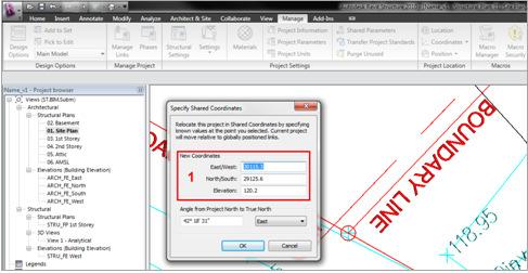 Step Description Illustration 5 Key-in the Northing, Easting and Datum in the shown dialog box.