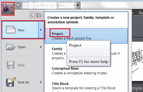 3.2. Modeling Sequence Step Description Illustration 1 Start Revit 2010 and create new project.