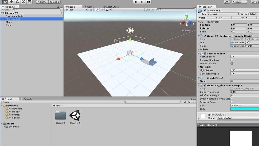 Unity3D + SteamVR Plugin + VRTK GUI with scripts Easily created a 3D environment Online Developer Course for Unity Unity3D https://unity3d.