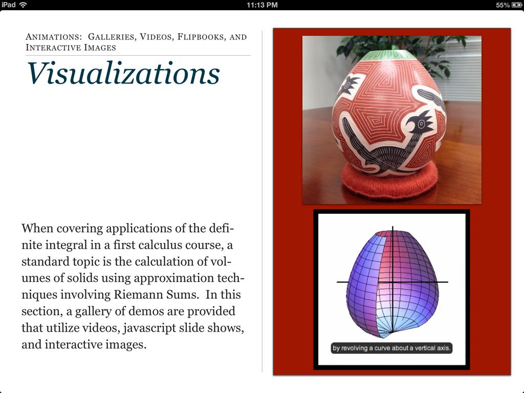 Figure 10 shows how a video can be embedded into the ibook.