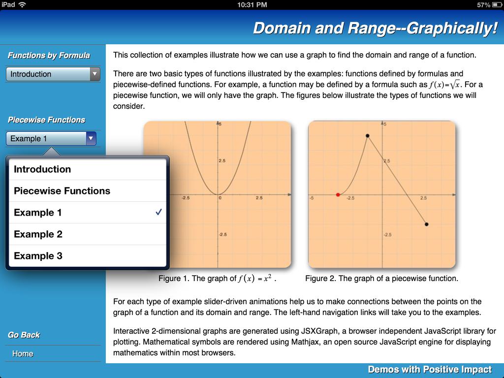 The domain and range demo referenced earlier in the paper has been redesigned to take advantage of this format (Figure 6).