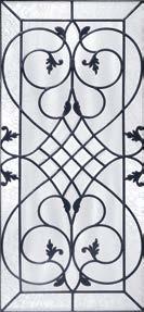 HAYDEN GLASS 0 WROUGHT IRON Antique Black Antique Copper Wrought Iron Long Wrought