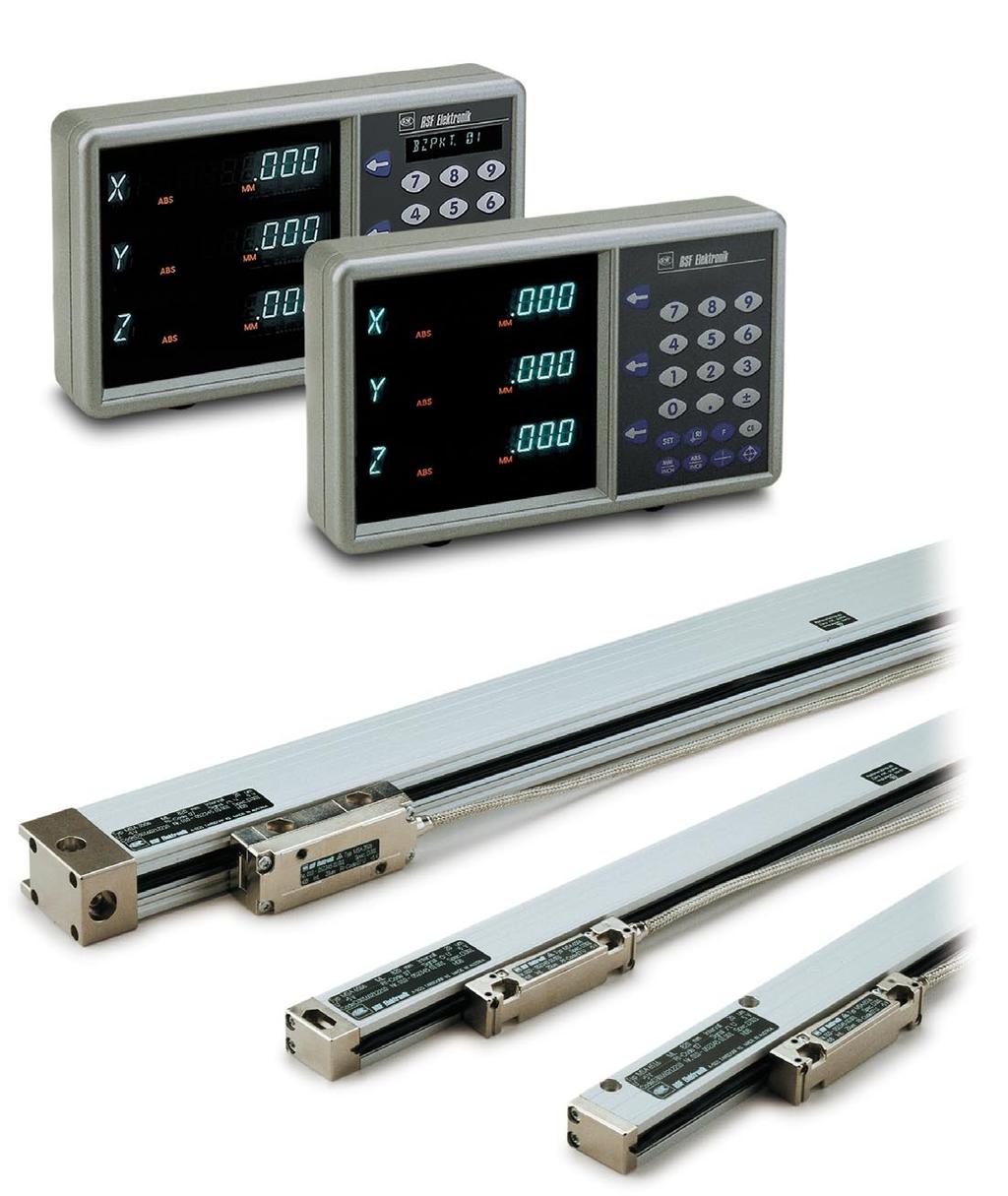 Digital Readouts Z 710, Z 720, Z 730, Z 715, Z 725, Z 735 RSF Digital Readouts are easy to use.