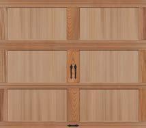 Handcrafted Carriage House Wood Doors Handcrafted 2-layer non-insulated wood doors in authentic carriage house designs. Built with a swing-out appearance and convenient upward-acting operation.