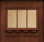 CRAFTSMAN OPTIONS Available as a solid door, with decorative glass, or with Clarion clear glass.