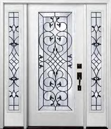 Shown with Tuscany Glass FIBERGLASS ENTRY DOORS SMOOTH FIBERGLASS DETAIL SMOOTH fiberglass Smooth fiberglass doors offer a clean look with high-quality