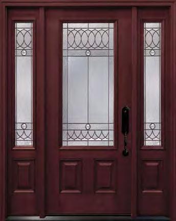 Our Mahogany fiberglass doors precisely