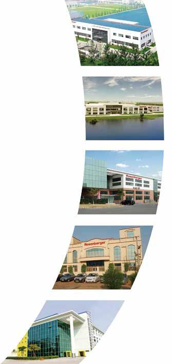 A B C D Rosenberger Asia Pacific: A: Beijing Headquarters, R&D, and Production B: Kunshan, Jiangsu R&D and Production C: Shanghai Zhangjiang R&D and Production E D: India R&D and Production E: