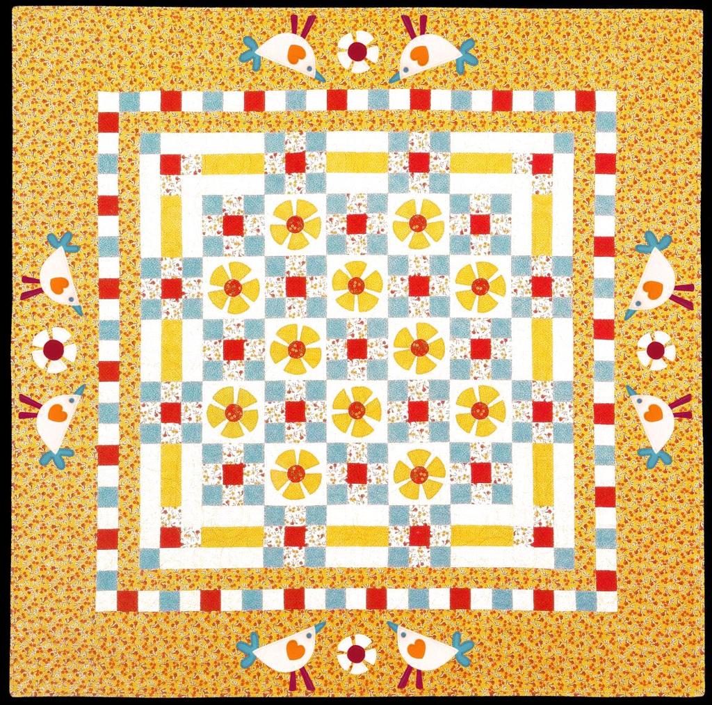SUNSHINE & DAISIES QUILT LAYOUT Antonie Alexander, The Red Boot Quilt Company 2017 This is a