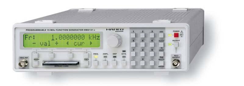 3. Function generator Figure 3: Function Generator (Courtesy of HAMEG) Now, if the source represents a type of periodic signal (repeating waveform), then we can physically create this with what s