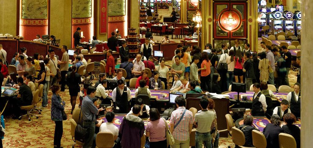 Macau: a popular entertainment destination Note: