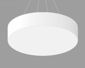 direct light fixture with drop lens. Finish in white.