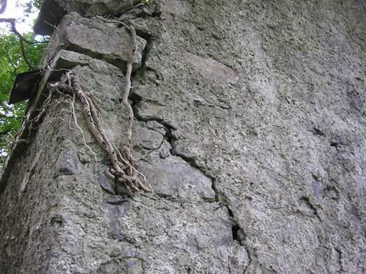 walls from subsidence or undermining by climbing