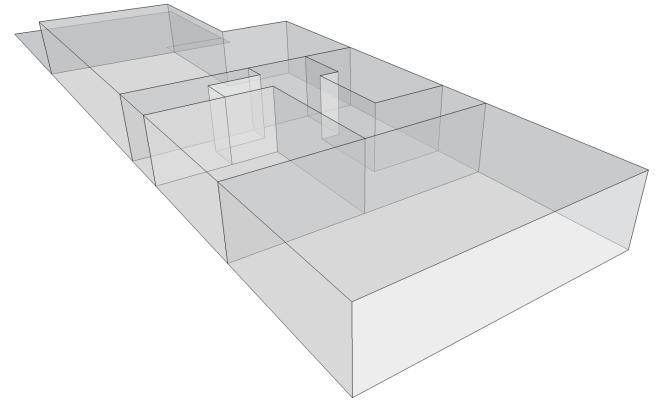 Another reason we advise you to model your building this way is that it is the best method for ensuring that no gaps occur between faces which may occur if you are drawing all walls manually.