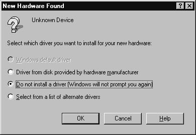 Installing the software in Windows 95 Make sure that the film carrier contains film as described in the previous section and is loaded in the scanner; then follow the steps below to install the