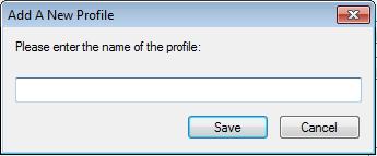 Scan (Windows ) c Click Add..., and then type the name of the profile you want to save. d Click Save. The new profile is added to the Profiles drop-down list.