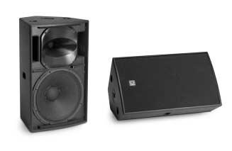 The is a trapezoidal, switchable active/passive, full range two-way loudspeaker enclosure designed for use in mobile speech and music sound reinforcement applications as well as in a wide range of