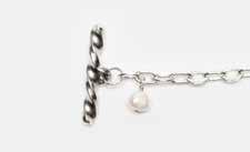 Want a pearl necklace instead? Just attach a piece of chain to each end of the cluster.